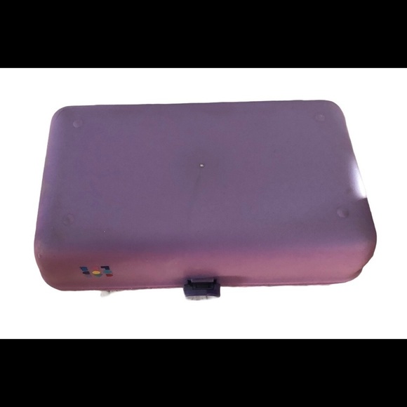 VTG Caboodles Purple 2 Tier Make-Up Storage Case W/Mirror Dressing Table - Picture 6 of 10